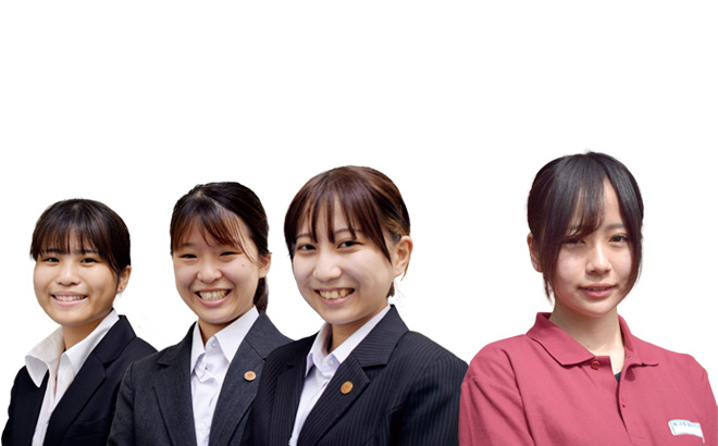 東間 奈彩さん　柳下 朝菜さん　南井 友希さん 北村 桃華さん